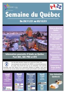 Lire la suite à propos de l’article RDV avec le Québec du 29 novembre au 3 décembre