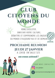 Lire la suite à propos de l’article Rentrée du club « Citoyens du monde »