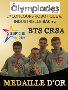 Lire la suite à propos de l’article Médaille d’or pour les BTS CRSA